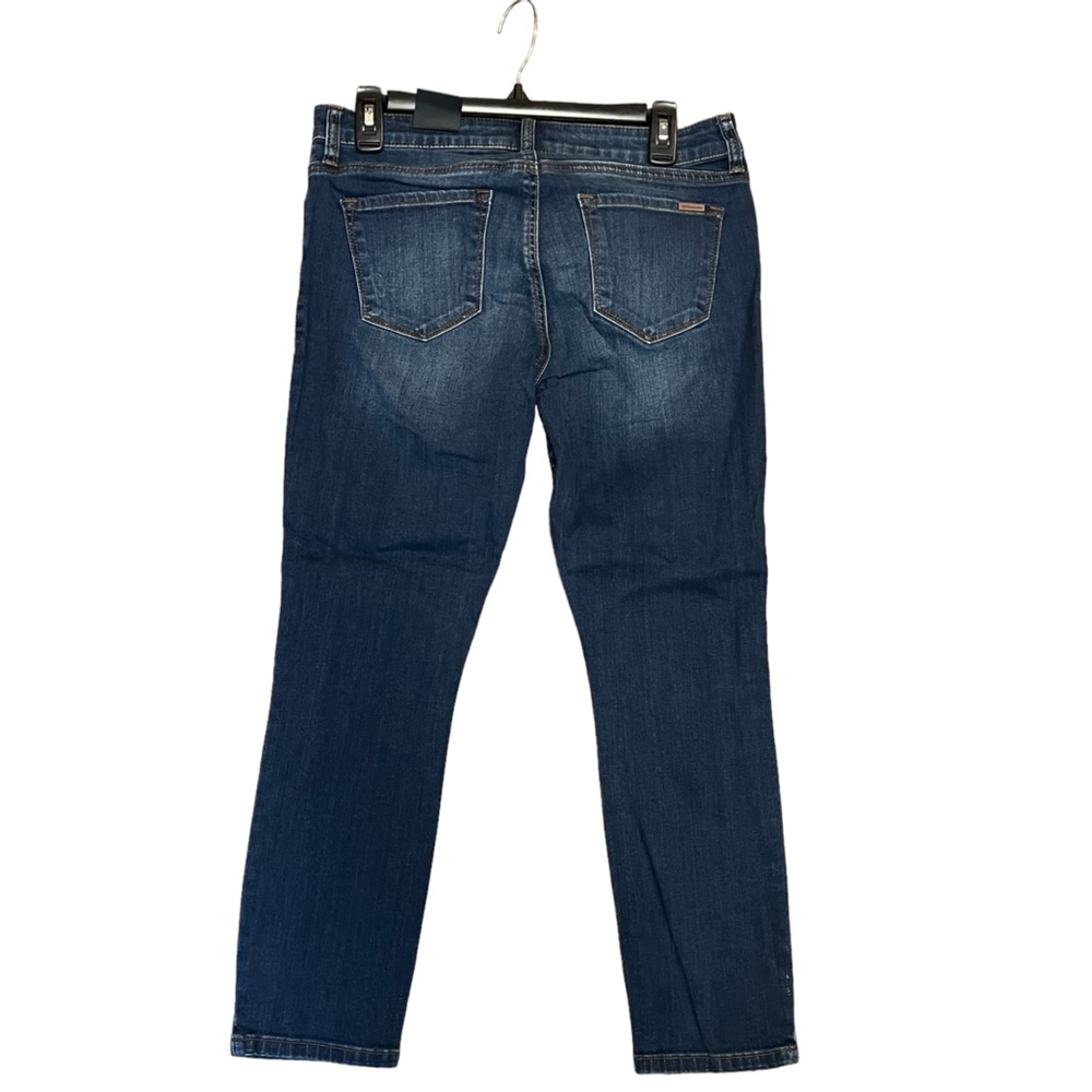 NWT - STS Blue Dark Wash Ankle Jeans with Metallic Paint Hem - Picture 2 of 7
